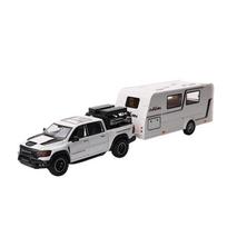 1/32 DODGE Mammoth 1000 TRX Kemperis Visureigis Lydinio Diecast Žaislinis Modelis su Garsu ir Šviesa Kemperio Modelis Berniukams Dovana balta