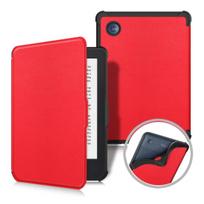 Kobo Clara BW / Clara Colour 2025 dėklas 6 colių Automatinis budėjimas/užmigdymas PU odos dangtelis Minkštas magnetinis elektroninės skaityklės dėklas N365 N367 Funda Kobo Clara BW raudona