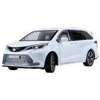 1/24 TOYOTA Sienna MPV Alloy Car Model Diecast Metal Vehicles Car Model High Simulation Sound and Light Collection Kids Toy Gift balta
