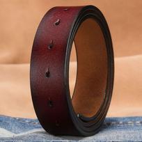 Rankų darbo PASIDARYK pats Pakeičiamas Tikros Odos Diržas Klasikinis Juosmens Diržas 3,3/3,8cm su Skylute Be Sagtos Diržas 01 Black 3.3cm brown