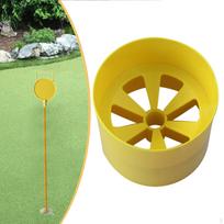 Cup 6 Holes Accessories Golf Putting for Backyard Driving Range Practice geltona