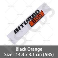 2Pcs Car ABS BITURBO 800 700 900 Logo Badge Side Fender Emblem Decals Sticker For BRABUS G Class G700 G800 G900 W463 W464 W461 2Pcs