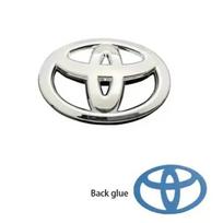 1 vnt. 3D ABS automobilio priekinės grotelės bagažinės logotipas emblema lipdukai Toyota Corolla CHR RAV4 Yaris Vios Prado Camry automobilių priedams 100mmX69mm sidabras