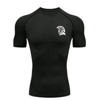 Spartan Helmet  Men Sports T-shirt Training Compression Short Sleeve Rashguard for Men Athletic Tees Running Workout T-Shirt S