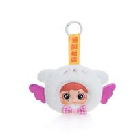 Mini Toys Exquisite Lovely Doll Vinyl Face Plush Toys Curly Haired doll Wearing Clothes Birthday Christmas Gift for Kids 8cm