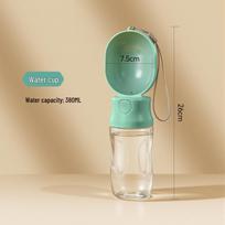Pet Portable Dual-Use Water & Food Dispenser – Leak-Proof, One-Key Backflow for Outdoor Travel