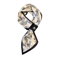 Fashion Sunscreen Silk Scarf Snap Fastener Thin Bib Neckerchief Neck Clavicle Protection Spring Autumn