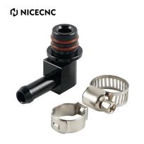 For KTM 690 Enduro  R 2008-2021 Fuel Line Elbow Connector Fuel Spigot for 790 /890 Adventure /R 690 SMC/ 690 SMC R Husqvarna 701 juoda