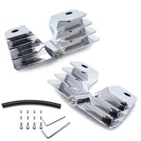 Aftermarket Chrome/Matte Black Spark Plug Headbolt Covers For Harley Davidson Softail Dyna Touring Headbolt Bridge