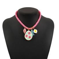 Ethnic Style Nylon Rope Necklace Necklace Set Dopamine Necklace  Women