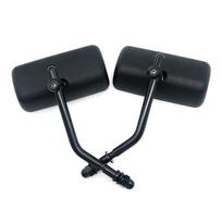 Universal M10 Motorcycle Retro Old School Square Style RearView Side Mirror For Harley / Triumph Bonneville T100 / Thruxton