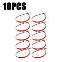 10PCS Tire Chains Winter Snow Cable Ties Anti-Slip Car Snow Tie Gifts Car Tire Chains raudona