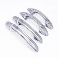 4pcs for Skoda Octavia A7 VW Golf 7 2014-2018 Car Side Door Handle Chrome Decoration Cover ABS Carbon Fiber Car Sticker Decor