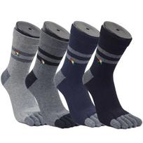 [Arnold Palmer] 3 Pairs Anti-Twist Men's Ringle Toe Socks Mid-Length BA007 BA007_Mid-length 3 pairs