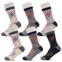 Arnold Palmer Women's Fashion Socks Mid-calf 6 Pairs SL020 SL020_6 Pairs [Mixed Colors]