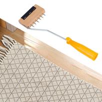 Webbing Stretcher Tight Frame Puller Tight Framing Wood Handle Upholstery Weav Tool, for Household Carpet Canvas Textile Ribbon raudona