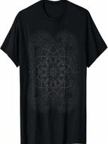 Sacred Fractal Geometry Art Good Vibe Mandala T-Shirt S įvairiaspalvis