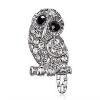 Lovely Owl Brooches Korean Trendy Rhinestone Brooch Badge Pin Bird Animal Party Casual Suit Decoration Badge Women Corsage Gifts