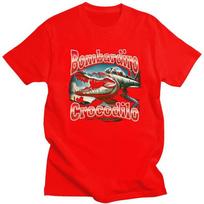Italian Brainrot Bombardiro Crocodilo T Shirt Unisex Women Short Sleeves Awesome Clothing Streetwear Summer 100 Cotton Tee Tops S