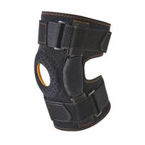 Sports Knee Brace with Side Stabilizer Meniscus Tear Arthritis Pain Relief Knee Wrap Men XL juoda