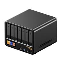 WTR MAX AMD Ryzen 7 Pro 8845HS NAS Mini PC DDR5 5600MHz Supports 4×2.5/3.5 HDD 2×M.2 2280 NVMe Desktop NAS DIY Computer