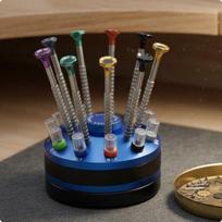 10Piece Precision Screwdriver Set Multiple Sizes Color Coded for