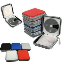 40 Disc CD VCD DVD Wallet Album Organizer Holder Bag Storage Media Case Bag raudona