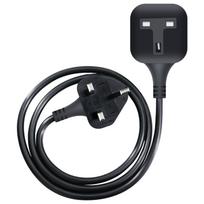 1/2/5m British Standard Extension Lead, UK Power Extension Cord Single Socket 13A 3250W 3PIN Plug for Home PC 1m Calbe,UK Plug juoda
