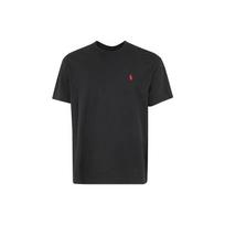 Polo Ralph Lauren Ss23 Solid Color Logo Embroidered Straight Cut Crew Neck Short Sleeve T-Shirt Men Tops Black 710707087002-002 L