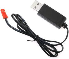 USB Charger 4.8V MH Ni-CD for Remote Control Toy Batteries | JST 2P Cable | Overcharge and Short Circuit Protection | For Drone, Plane, Quadcopter raudona