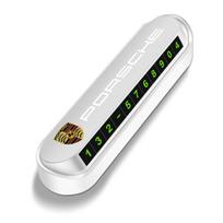 1 vnt. Automobilio laikino stovėjimo kortelė Telefono numerio kortelės plokštelės lipdukas Porsche Boxster Cayenne Panamera Macan Cayman 911 918 996 917 991