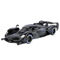 1/24 Aston Martin Valkyrie lydinio sportinio automobilio modelis lietas metalas trasos lenktynių transporto priemonės automobilio modelis simuliacinis garsas ir šviesa vaikiškas žaislas dovana juoda