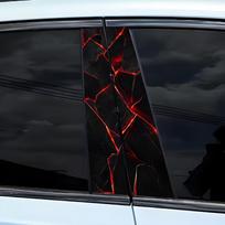 3D Automobilio Lipdukas B-Stulpo Dekoracija Vandeniui Atsparus Lipdukas