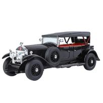 1/24 „Rolls-Royce Retro Phantom“ klasikinio automobilio modelis, imituojamas garsas ir šviesa, keturių ratų amortizacija, priekinių ratų vairavimas juoda