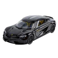1/32 Koenigsegg Gemera GT Alloy Car Model, Simulated Sound and Light Children's Toy Car Ornaments To Collect Boys' Birthday Gifts juoda