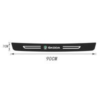 Skoda automobilio slenksčio apsauginė lipdukas Vandeniui atsparus Dilimui atsparus priedas S Skoda Kodiaq Fabia Kamiq Karoq A5 A7 Rapid Scala 1Pc Trunk