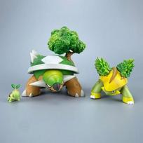 2-11cm Anime Pokemon Torterra figūrėlė Torterra Grotle veiksmo figūrėlės PVC kolekcinis modelis žaislai dovanos