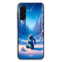 Case For Samsung Galaxy A57 Cute Stitch Starry Snow 3D Maniacase juoda