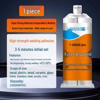 Clear AB Epoxy Resin Adhesive for Plastic, Wood, Metal, Glass, Ceramic & Acrylic