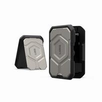 URBAN ARMOR GEAR Wallet MagSafe Angle Japanese Stand, Compatible, Adjustable, Black/Titanium [Authorized Distributor] UAG-MWS-BK/TI juoda