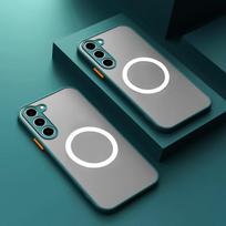 Shockproof Armor Magnetic Case For Samsung A56 5G A36 A26 A16 A55 A35 A54 A34 A14 A15 A25 A53 A52S Translucency Matte Phone Case A32 4G