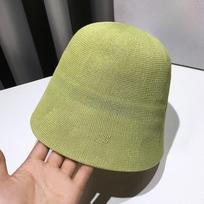 Cotton Material Beach Bucket Hat Foldable Floppy Hat New Breathable Linen Sun Hats  Summer Season žalia