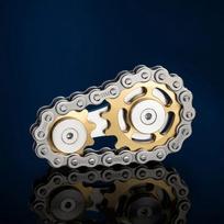 Gyro Toys Interesting Game Sprocket Flywheel Gyro Chic Bike Chain Wear-resistant for Release Anxiety Relax Keep Awake 5.9*3.4*1.2cm