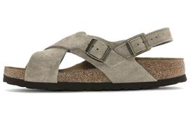 Birkenstock Tulum Suede Odos Siauro Kirpimo Basutės 'Taupe' Moteriškos 1024110 36