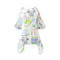 Sweet Donut 100% Cotton Dog Pajamas Cat Onesies Pet Jammies Small Puppy Four-Legged Romper - Comfortable Sleepwear for Dogs And (as the picture,S)