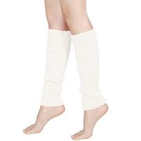 Halloween Costume Neon Ribbed Leg Warmers Harajuku Party Sports Yoga Japanese Leg Covers Boot Socks Y2K Knit Long Socks One Size balta