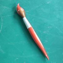 Creative Giant Paint Brush Balloon Large Blow Up Paintbrush PVC Lightweight Classroom Decoration Graduation Party 10inch oranžinė