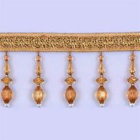 3 Meter Crystal Beaded Pendants Curtain Edge Sewing Fringe Tassel Trimming Upholstery Wedding Decor 3M