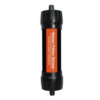Purifier Purification Water Filter Straw Drinking Water Filtering Straw  Mountain Climbing raudona