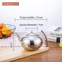Polished Stainless Steel Teapot Water Kettle 1/1.5/2L with Filter Tea Pot Thickened Gas Induction Cooker Kettle Household